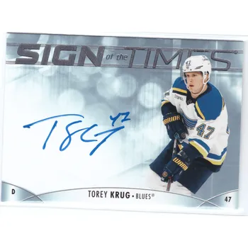 Sběratelská karetní hra 2022-23 SP Authentic TOREY KRUG Sign of the Times Auto Podpis