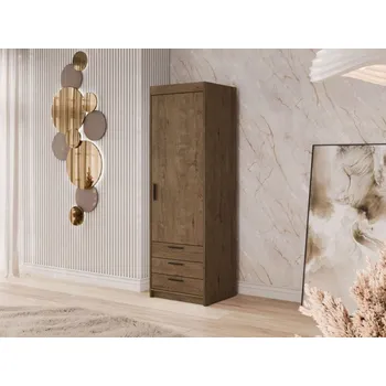 Nábytek Šatní skříň Melen 1D3S, Barva: dub lefkas MIRJAN 5903211424038