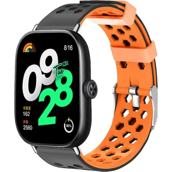 Dvojbarevný náhradní řemínek Xiaomi Redmi Watch 4/5 Barva: Černo-oranžový