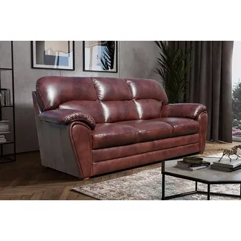 Pohovka Askont Rajko 3M: Celokožená pohovka brownish