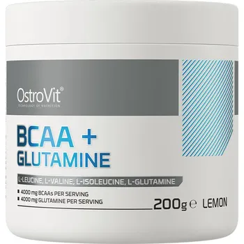 Aminokyselina Ostrovit BCAA + Glutamine 200 g Příchuť: citron