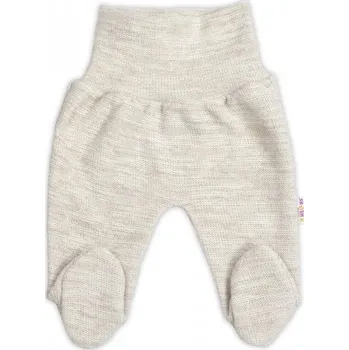 Dupačky Pletené kojenecké polodupačky Hand Made, Baby Nellys, světle béžové