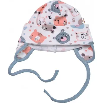 Kojenecký body Čepička na zavazování, bavlna, Space Bear, Baby Nellys, pastel mint