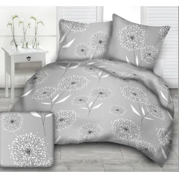 Povlečení Povlečení bavlněné Pampeliška bíla TiaHome 1x Polštář 90x70cm, 1x Přikrývka 140x200cm