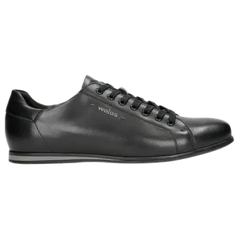 Pánské polobotky Elegantní Pánské Kožené Boty V Černé Barvě Wojas 807151 40