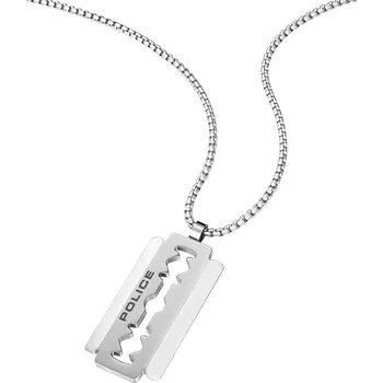 Náhrdelník ŠPERKY-NM, Police náhrdelník RAZORBLADE PEAGN0005501 žiletky Délka náhrdelníku: 50 cm