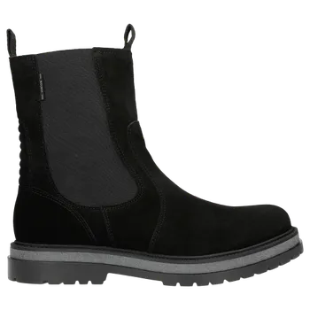 Pánské polobotky Vysoké Černé Pánské Kotníkové Boty Z Velurové Kůže Wojas 2002161 41