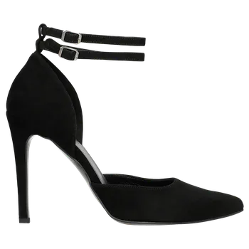 Dámské lodičky Elegantní Černé Dámské Lodičky Na Vysokém Jehlovém Podpatku Wojas 3513361 39