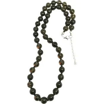 Náhrdelník Záhněda náhrdelník 50 cm, korálky 8 mm – elegantní minerální šperk z chirurgické oceli