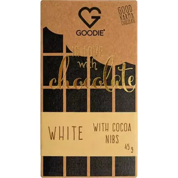 Goodie ČOKOLÁDA - Bílá s kakaovými nibsy