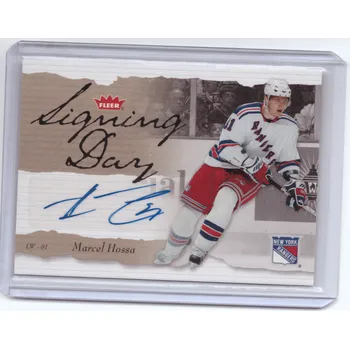 Sběratelská karetní hra 2006-07 Fleer MARCEL HOSSA Signing Day Auto Podpis