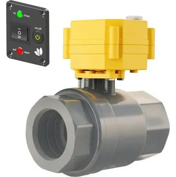 Ventil Elektrický kulový ventil Lilie GrauGELB® včetně připojovacího kabele a řídící jednotky