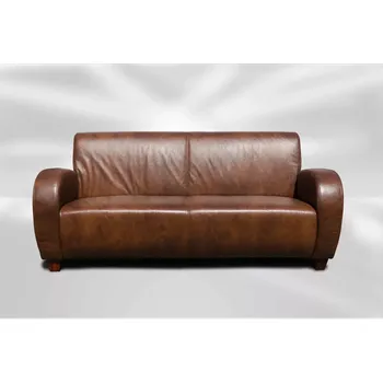 Pohovka ASKONT Amarello Kožená pohovka 3M hnědá