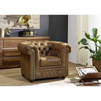 Křeslo Askont Chesterfield Oxford: Křeslo 1M Brown