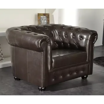 Křeslo ASKONT Chesterfield Bis antique brown Křeslo