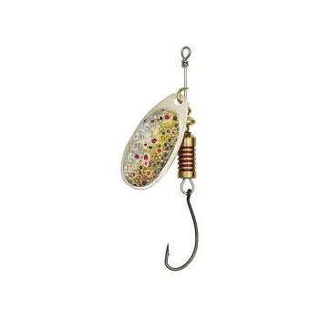 Umělá nástraha Dam třpytka Effzett Spinner With Single Hooks Sinking Brown Trout - velikost 1 Hmotnost 3g