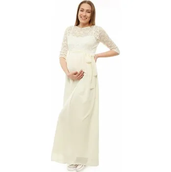 Těhotenské šaty Be MaaMaa Těhotenské, společenské šaty - ecru