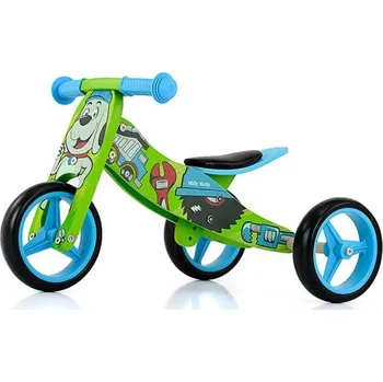 Odrážedlo Multifunkční Odstrkovadlo, odrážedlo Jake Bob 2v1, Milly Mally, zeleno/modré