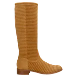 Světle Hnědé Dámské Kozačky S Ozdobným Ažurovým Vzorem Wojas 7107163 39