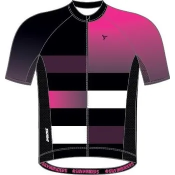 cyklistický dres Cyklistický dres Silvini Mazzani - BLACK-FUCHSIA 158-164