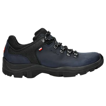 Pánské polobotky Granátovo-Černé Pánské Trekingové Boty S Pleteným Materiálem Wojas 937780 41