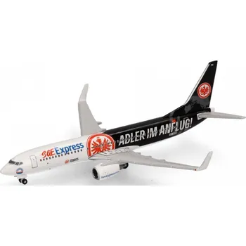 Plastikový model Herpa - Boeing B737-8MA(WL), Sun Express "Eintracht Frankfurt, Adler im Anflug", Turecko, 1/500
