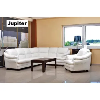 Sedací souprava Askont Jupiter Kožená sedací souprava rohová pravá bílá
