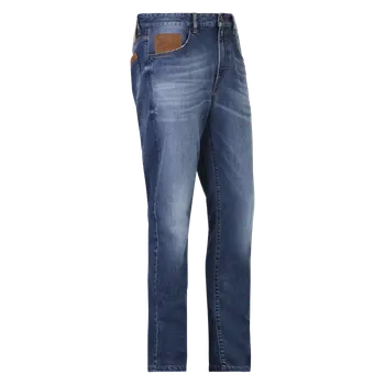 Pánské kalhoty Kalhoty Luis Trenker Petrus Denim Stretch - modrá 56