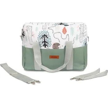 Přebalovací taška Taška ke kočárku, ekokůže - Ježek Toník, zelená