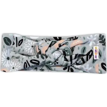 Zimní čelenka Hand Made Dvouvrstvá proplétaná čelenka Palouček, mátová