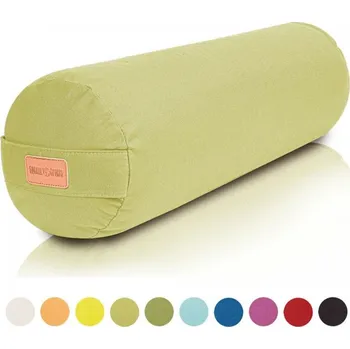 podložka na cvičení Gorilla Sports Polštář na jógu 65 x 20 cm, zelený