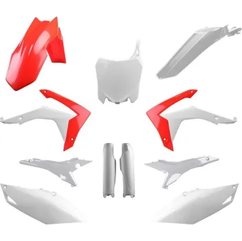 Sada plastů (FULL KIT) HONDA CRF 250R '14-'17 CRF 450R '13-'16 (červená/bílá), POLISPORT