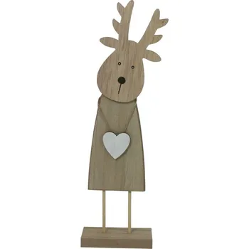 Vánoční dekorace Dekorace dřevěná los 20cm 2009313