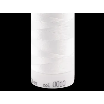Nit Nitě Poly Sheen Mettler 200 m, barva 0010 White lesk