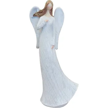 Anděl keramický bílý 30 cm 3130043