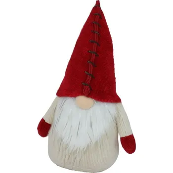 Vánoční dekorace Skřítek se sešitou čepicí 28cm 3000024