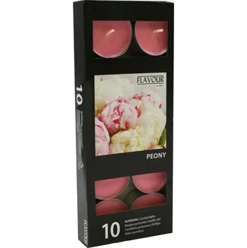 Svíčka Svíčky vonné čajové 10 ks Pivoňka 9000152