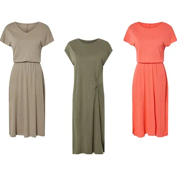 Dámské šaty esmara® Dámské lněné šaty v midi délce, s viskózou