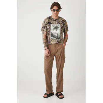 Dámské kalhoty Lněné kalhoty Medicine RS25.SPMA06 hnědá 84M, vel. S