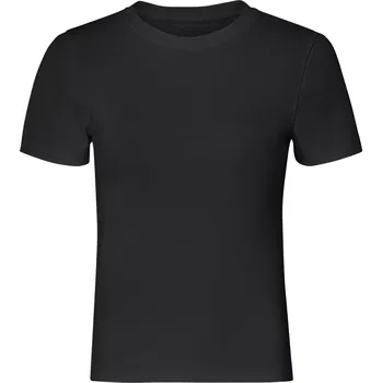 Dámské tričko esmara® Dámské vroubkované triko (černá, L(44/46))