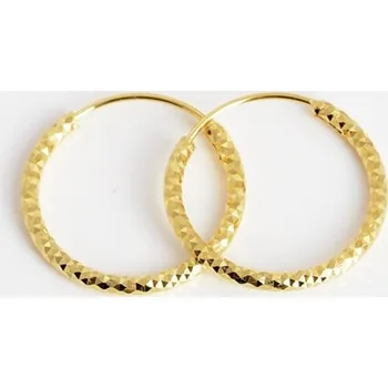 Náušnice Stříbrné pozlacené naušnice kroužky SVLE0216XD5G020