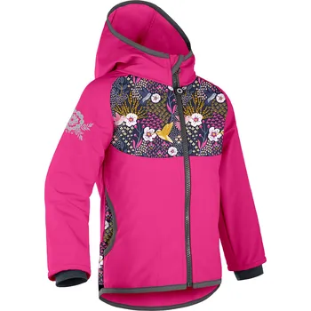 Dětská móda Dětská softshellová bunda s fleecem Basic, Fuchsiová, Kolibřík Velikost: 98/104