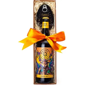 Dárkový potravinový koš Dárkový balíček Pivo & šunka