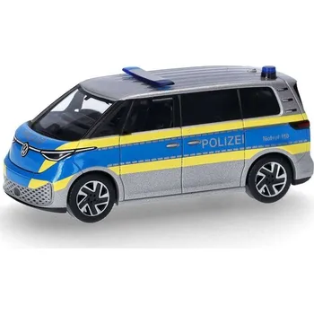 autíčko Volkswagen ID. Buzz Polizei 1:87 - Herpa VW ID. Buzz - sběratelský model 1/87