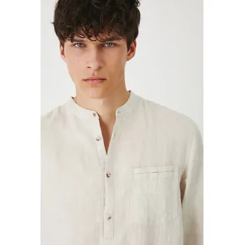 Pánská košile Lněná košile Medicine RS25.KDMB02 béžová 08M, vel. XL