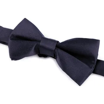 Dětský saténový motýlek, barva 8 modrá pařížská