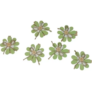 umělá květina Dekorační kolíčky kytičky 6 ks 2001503