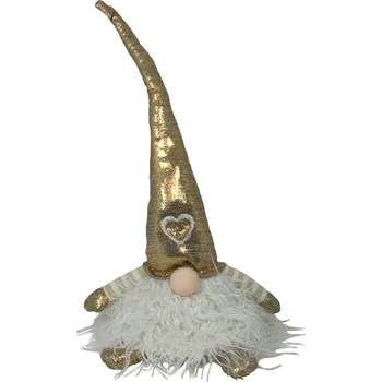 Vánoční dekorace Skřítek zlatý 68cm 3000059