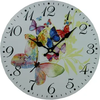 Hodiny Nástěnné hodiny Malovaní motýlci 1990997