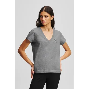 Pánské tričko Bavlněné tričko Karl Lagerfeld A3W17104 šedá 90X, vel. XS